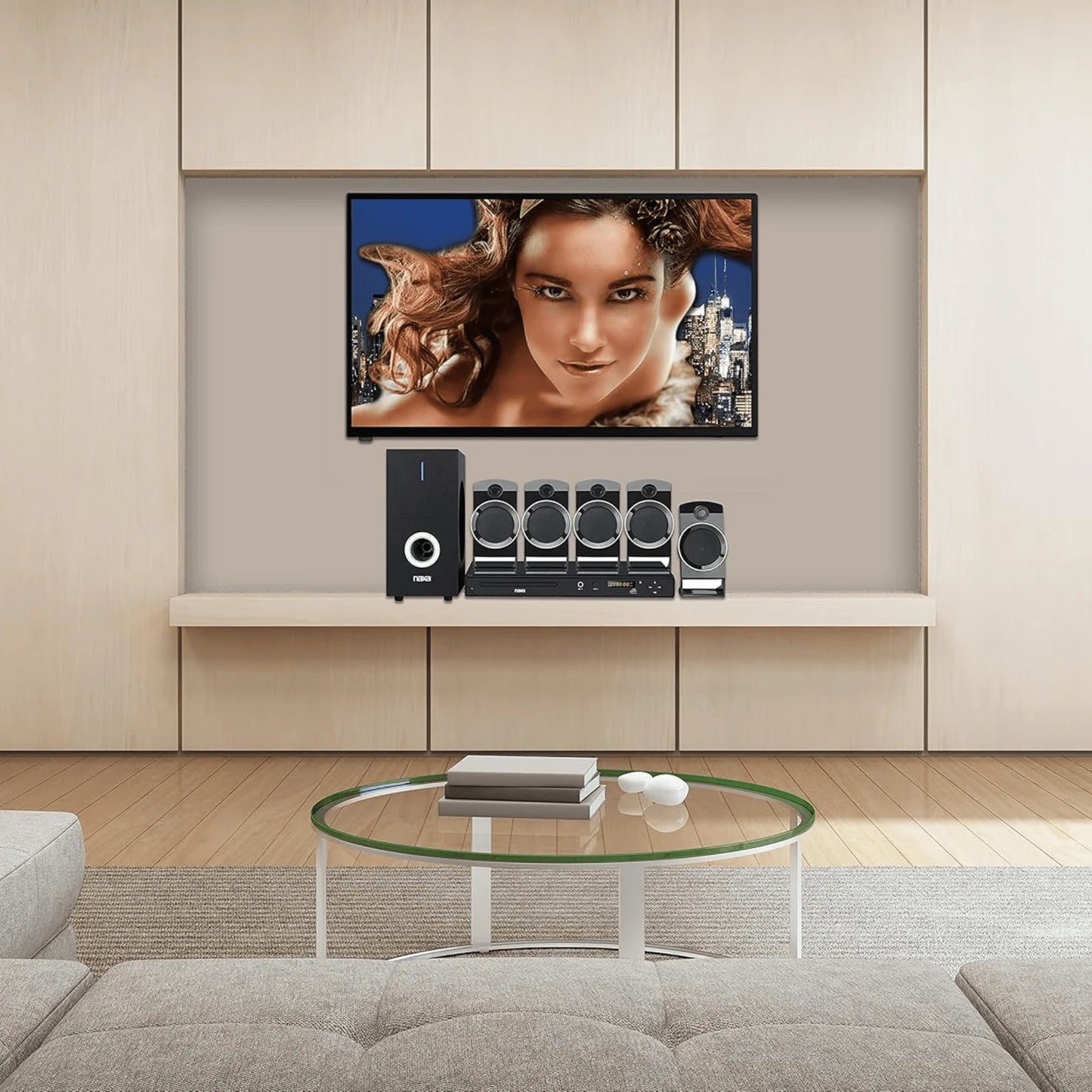 Naxa 5.1-Channel Home Theater DVD & Karaoke System - Refurbished