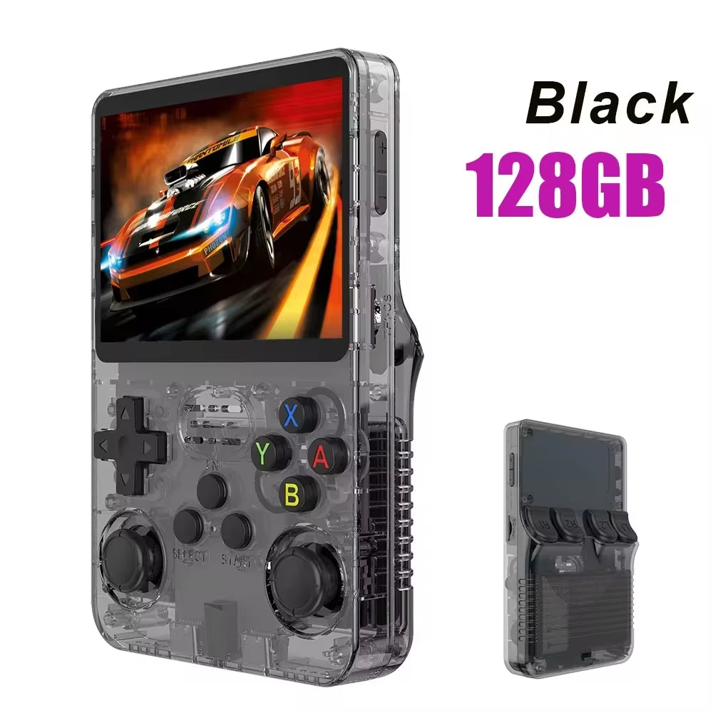 R36S Retro Handheld Game Console - 3.5" IPS Screen, Linux System, 64GB/128GB Games - Perfect Gift for Kids!
