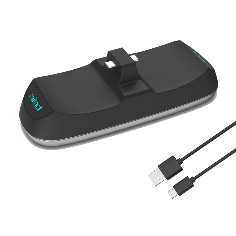 PS5 DualSense Controller Charger Dock – High-Speed Twin Charging Station with Intelligent Protection & USB-C Cable for PlayStation 5
