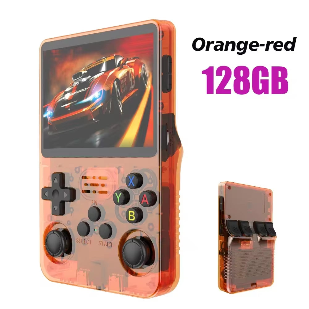 R36S Retro Handheld Game Console - 3.5" IPS Screen, Linux System, 64GB/128GB Games - Perfect Gift for Kids!