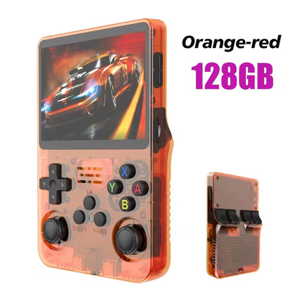 R36S Retro Handheld Game Console - 3.5" IPS Screen, Linux System, 64GB/128GB Games - Perfect Gift for Kids!