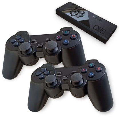 64GB 4K Video Game Stick with 20,000+ Games – Portable HDMI Retro Console, 2 Wireless Gamepads, Supports 4K TV Output, Ideal Gift for Kids