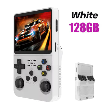 R36S Retro Handheld Game Console - 3.5" IPS Screen, Linux System, 64GB/128GB Games - Perfect Gift for Kids!