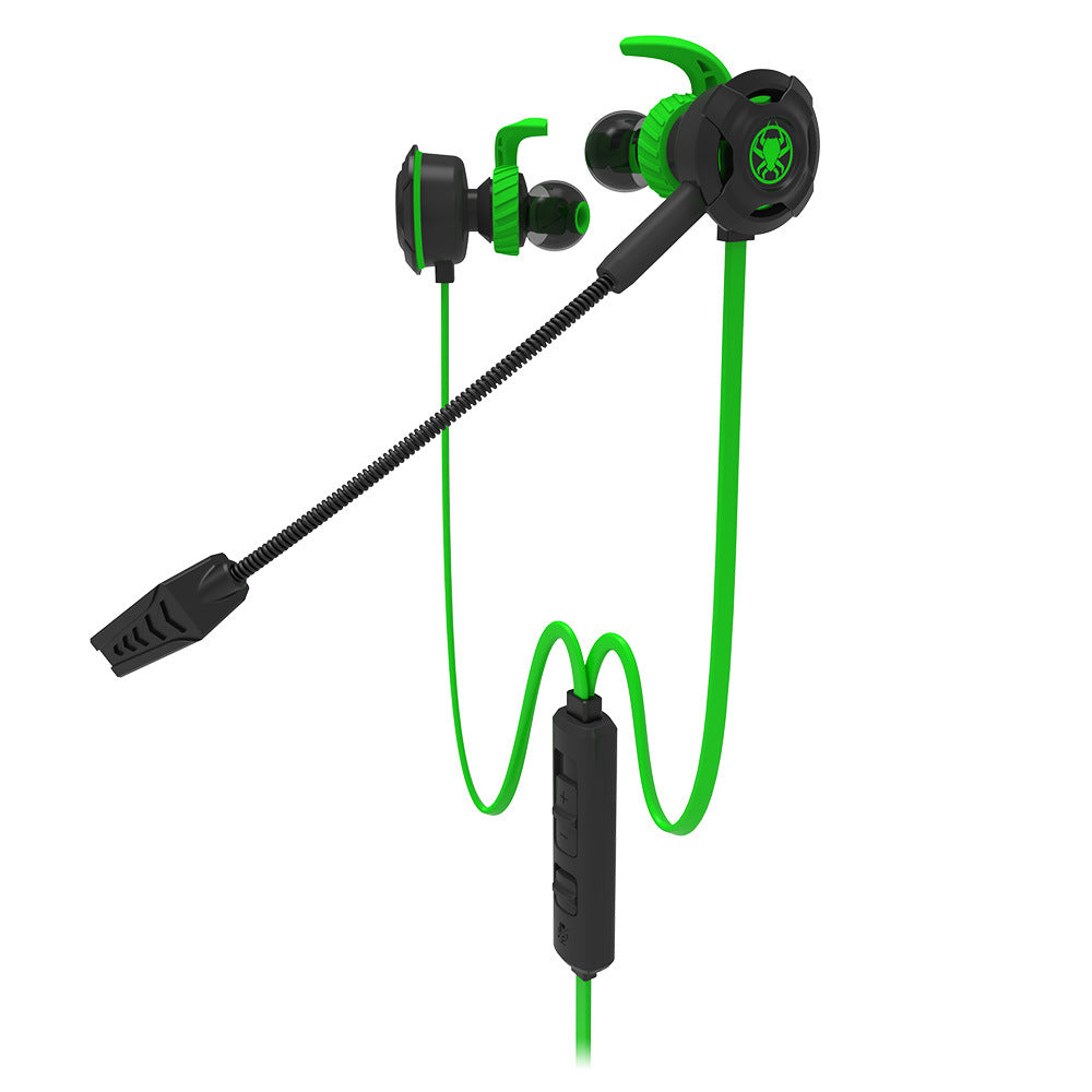 Dual-Driver In-Ear Gaming Headset with Noise-Cancelling Mic – 3.5mm Wired Earbuds for PS5, Xbox Series X|S, Nintendo Switch, and Mobile Gaming