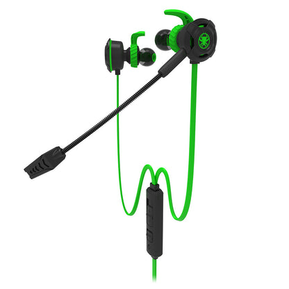 Dual-Driver In-Ear Gaming Headset with Noise-Cancelling Mic – 3.5mm Wired Earbuds for PS5, Xbox Series X|S, Nintendo Switch, and Mobile Gaming