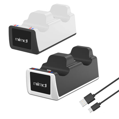 PS5 DualSense Controller Charger Dock – High-Speed Twin Charging Station with Intelligent Protection & USB-C Cable for PlayStation 5