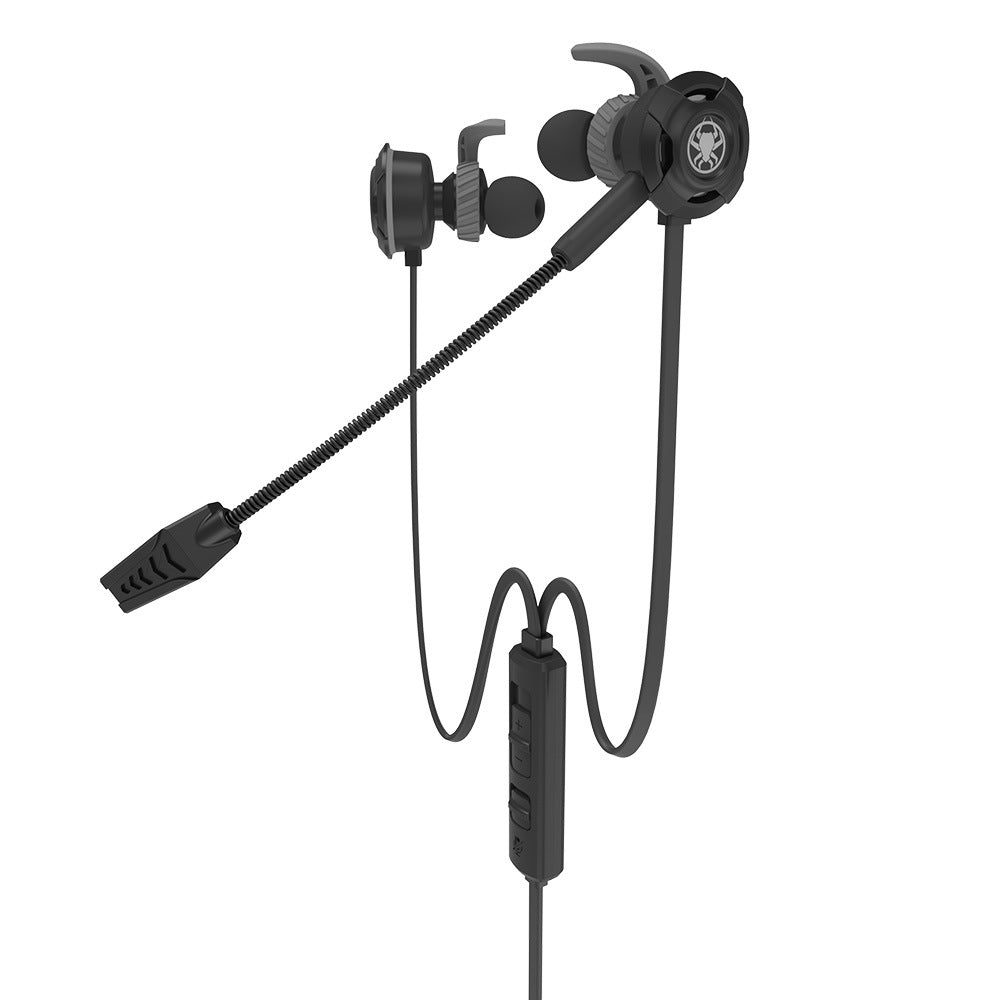 Dual-Driver In-Ear Gaming Headset with Noise-Cancelling Mic – 3.5mm Wired Earbuds for PS5, Xbox Series X|S, Nintendo Switch, and Mobile Gaming