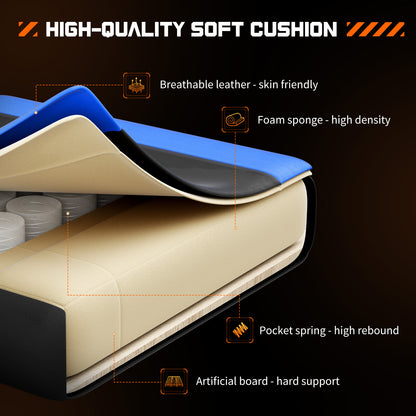 Sweetcrispy Ergonomic Gaming Chair – Reclining Racing Style with Lumbar Support