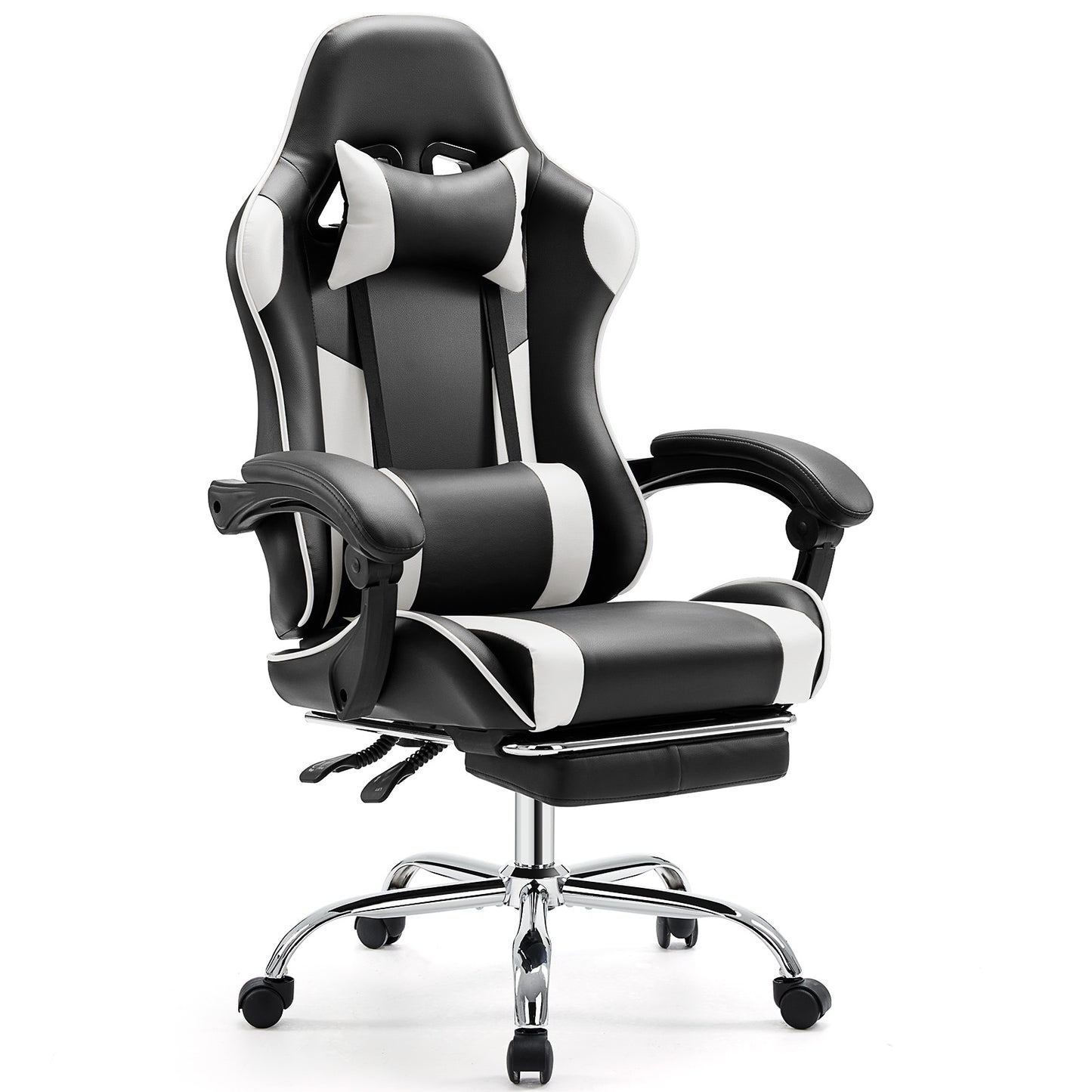 Sweetcrispy Ergonomic Gaming Chair – Reclining Racing Style with Lumbar Support