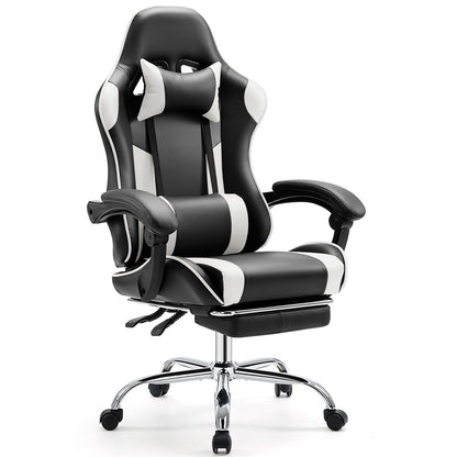 Sweetcrispy Ergonomic Gaming Chair – Reclining Racing Style with Lumbar Support