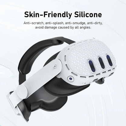 Meta Quest 3 Silicone Protective Cover — Anti-Scratch, Heat Dissipation, 5 Colors