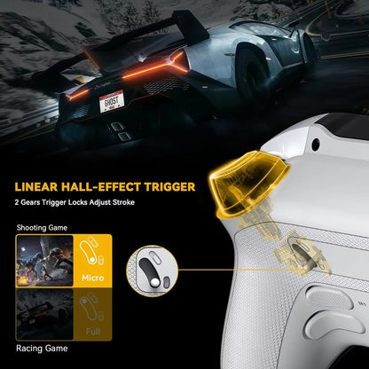 Manba One V2 Wireless Gaming Controller for Switch/Pc/Ios/Android Hall Effect Stick RGB Light 1800Mah with Charging Dock