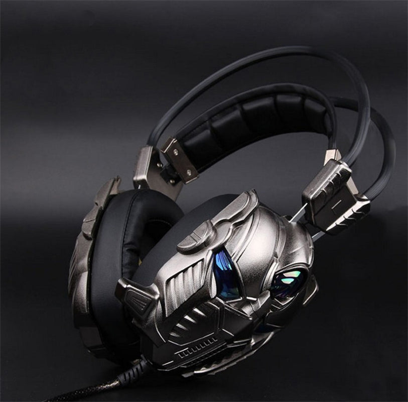 Pro RGB Gaming Headphones with Vibration Tech – Noise Isolating Wired Headset with LED Glow & Adjustable Mic for Ultimate Gaming Immersion