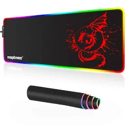 RGB Gaming Mouse Pad Anime Dragon Mousepad